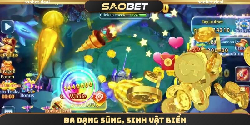 Đa dạng súng, sinh vật biển