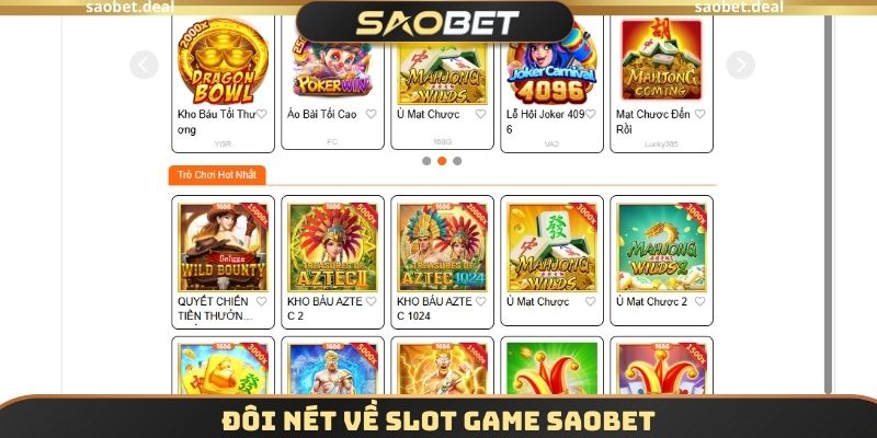 Đôi nét về slot game SAOBET