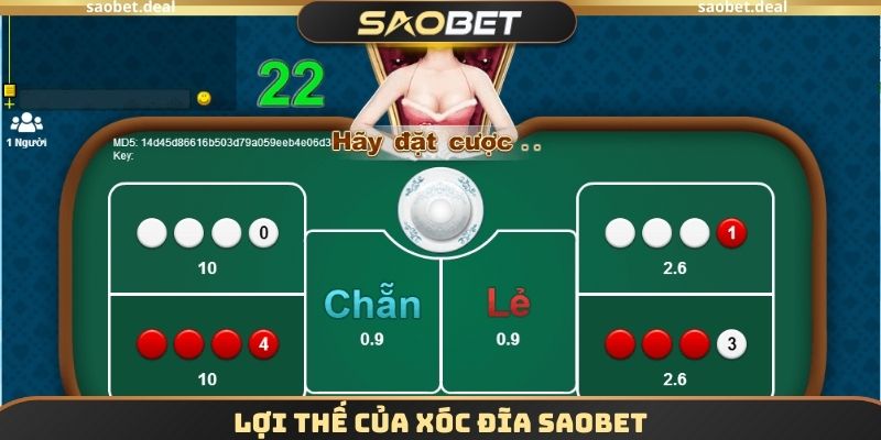 Lợi thế của Xóc đĩa SAOBET