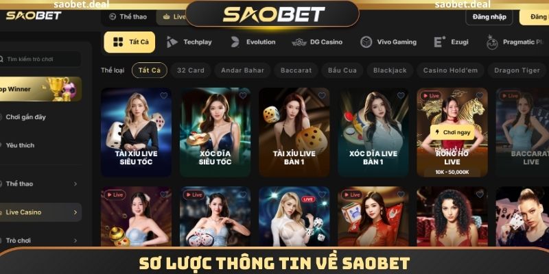Sơ lược thông tin về SAOBET